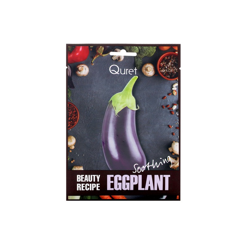 Quret Beauty Recipe Mask- Eggplant[Soothing]