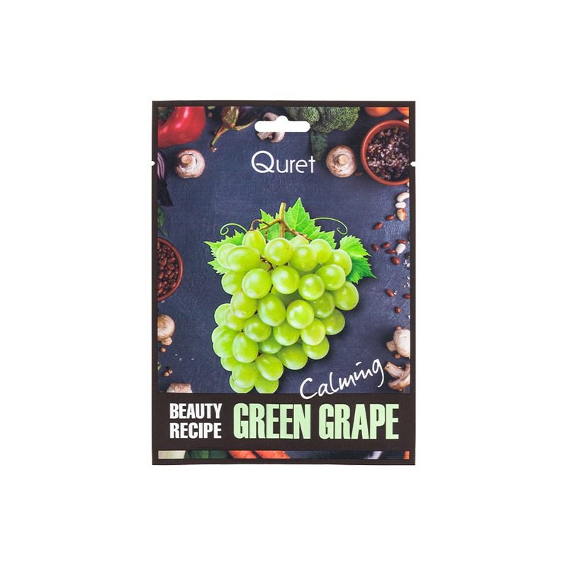 Quret Beauty Recipe Mask - Green grape[Calming]